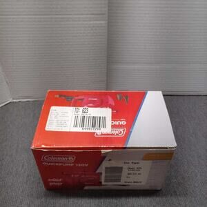 Coleman QuickPump 120V Electric Air Pump Open Box Inflator Red